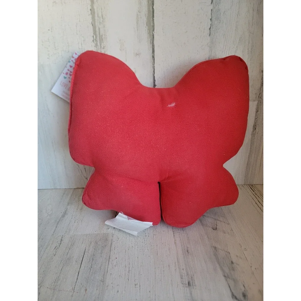Love cupcakes beaded red bow pillow plush Valentine‎ home decor